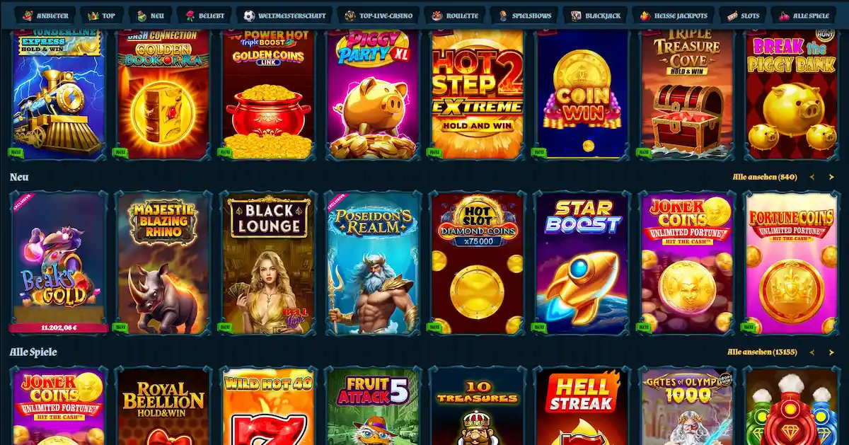 Fambet Casino Slots – Spielkatalog mit über 4.000 Spielautomaten von Pragmatic Play, Play'n GO, NetEnt und weiteren Anbietern auf casinofambetde.com